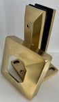 Small Spigot 48 x 48 x 160mm With 100mm Base & 103mm Cover Plate - Satin Finish