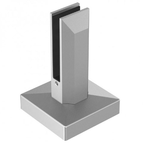 Small Spigot 48 x 48 x 160mm With 100mm Base & 103mm Cover Plate - Satin Finish
