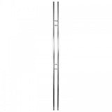 1/2"SQ. Modern Tubular Panel 2 1/4" x 44" - Stainless Steel