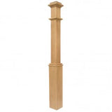 5"SQ. Wood Post - No Inset (HARD MAPLE) 55"