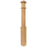 5"SQ. Wood Post - Plain (OAK) 55"