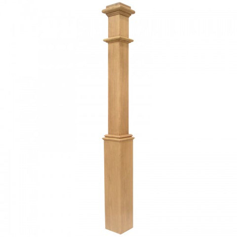 5"SQ. Wood Post - Plain (OAK) 55"