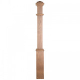 5"SQ. Wood Post - Plain (OAK) 55"