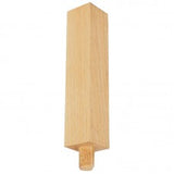 1 1/2"SQ. Wood End 7" With Dowel (HARD MAPLE)