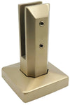 Small Spigot 48 x 48 x 160mm With 100mm Base & 103mm Cover Plate - Satin Finish